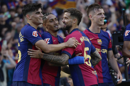 Raphinha hizo un doblete para Barcelona FC ante el Real Madrid.