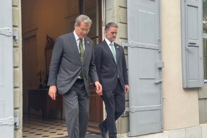 El secretario del Tesoro de Estados Unidos, Scott Bessent y el representante de Comercio, Jamieson Greer.