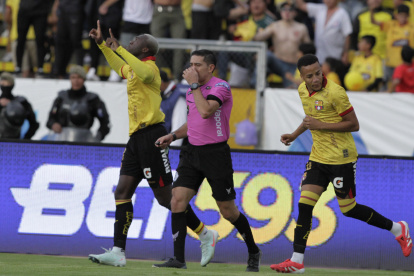 Felipe Caicedo marcó el gol del empate de Barcelona SC ante Universidad Católica.