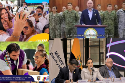 Ministros del gabinete del presidente Daniel Noboa, envueltos en polémicas.