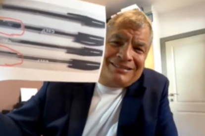 Rafael Correa ha defendido en entrevista su tesis del fraude electoral.