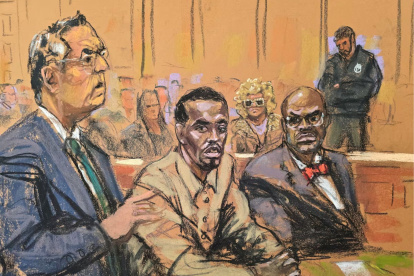 Sean Diddy en la audiencia