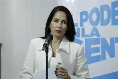 La excandidata presidencial del correísmo, Luisa González.