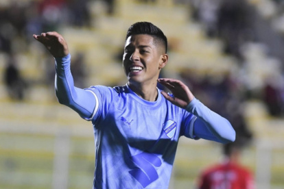 Ramiro Vaca, de 25 años de edad, jugador del Bolívar que dio positivo doping.