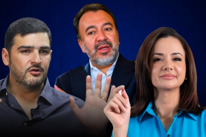 Aquiles Álvarez, Pabel Muñoz y Marcela Aguiñaga reconocieron el triunfo de Daniel Noboa.