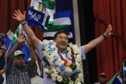 Fotografía de archivo del presidente de Bolivia, Luis Arce.