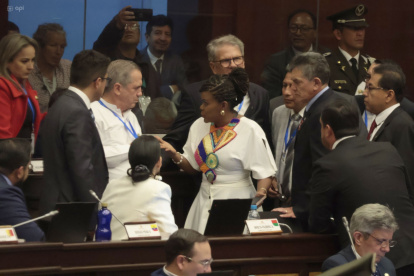 El bloque correísta durante la sesión inaugural ensayó estrategias que no resultaron ante el control de ADN.