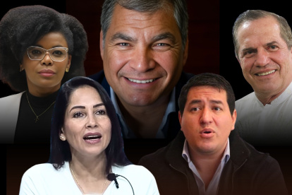 El expresidente Rafael Correa aún cuenta con militantes fieles en sus filas.