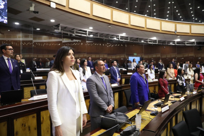 Valentina Centeno, jefe de bloque de ADN, habló de la conformación de las comisiones este 16 de mayo de 2025.