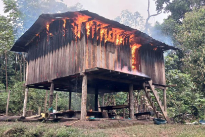 Campamento ilegal en Alto Punino es destruido por el Ejército tras asesinato de 11 militares en operación contra grupos armados