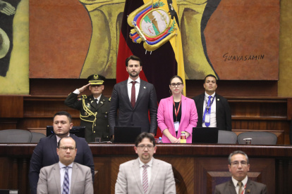 El presidente de la Asamblea Nacional, el oficialista Niels Olsen.