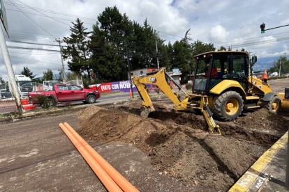 Los trabajos de rehabilitación en la av. Oswaldo Guayasamín empezaron el 8 de mayo.