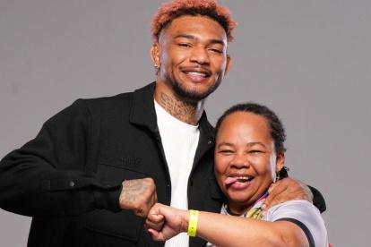 Katty Hurtado y su hijo Michael Morales.