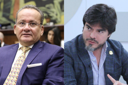 El asambleísta socialcristiano Alfredo Serrano y el ministro de Gobierno, José De La Gasca, mantuvieron un cruce de palabras en diferentes entrevistas.