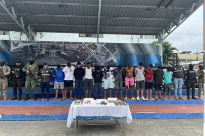 Las Fuerzas Armadas del Ecuador ejecutaron un operativo en el sector Las Cañas, del distrito Nueva Prosperina