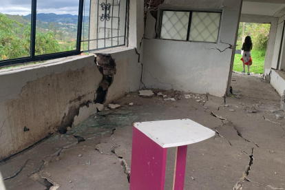 En la comunidad de Cochas la situación se agrava por el macrodeslizamiento ocurrido en abril.