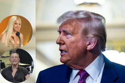 Trump pone la mirada en Beyoncé y Springsteen y les hace serias acusaciones.