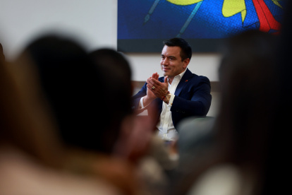 El presidente Daniel Noboa inició su mandato en noviembre de 2023.