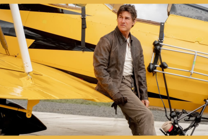 En Misión Imposible: la sentencia final, llama la atención un Tom Cruise que, a sus 62 años, logra piruetas increíbles sin dobles de acción.
