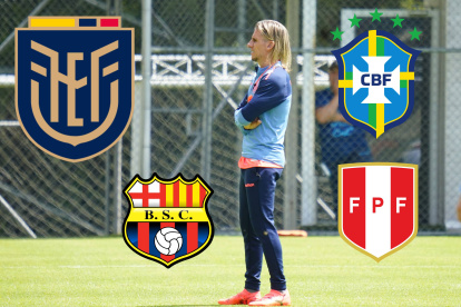 Sebastián Beccacece trabaja con jóvenes talentos de cara a los juegos ante Brasil y Perú.