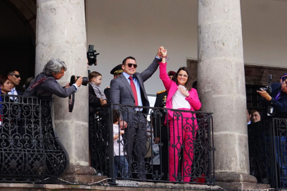 Daniel Noboa y María José Pinto fueron elegidos el pasado 13 de abril de 2025.