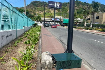 Una caja metálica fue vandalizada en la avenida Las Monjas.