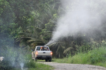 Imagen referencial sobre la fumigación para controlar los vectores de enfermedades.