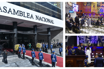 A las 11:00 se prevé que inicie la ceremonia de posesión presidencial con la llegada de Daniel Noboa Azín, presidente electo del Ecuador.
