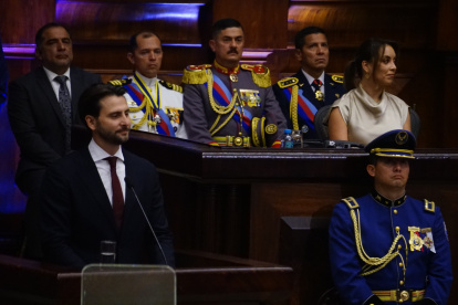 Niels Olsen en la ceremonia de posesión de Daniel Noboa.