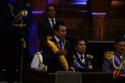 Daniel Noboa fue posesionado este 24 de mayo como presidente de Ecuador 2025-2029.