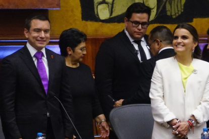 Daniel Noboa y María José Pinto asumieron este 24 de mayo como presidente y vicepresidenta del Ecuador.