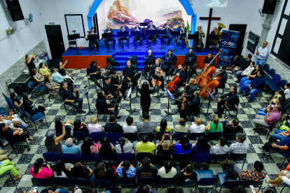 La Orquesta sinfónica de Guayaquil realizó conciertos en iglesias por Semana Santa.