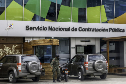 Fachada del edificio del Servicio de Contratación Pública.