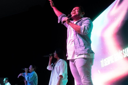 Música. La Banda del Hijo de la Iglesia Familia de Dios reúne a artistas de la escena musical guayaquileña.