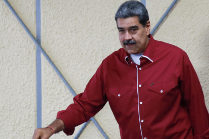 Fotografía cedida por prensa del Palacio de Miraflores del presidente de Venezuela, Nicolás Maduro.