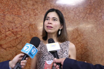 La exasambleísta del correísmo Esther Cuesta en una foto de archivo.