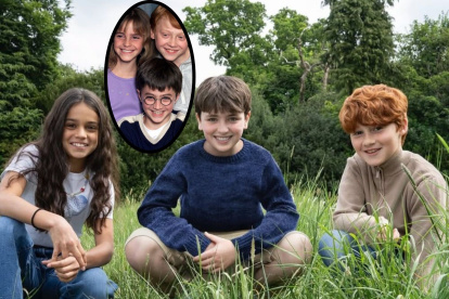 Dos generaciones diferentes de los protagonistas del mundo de Hogwarts.