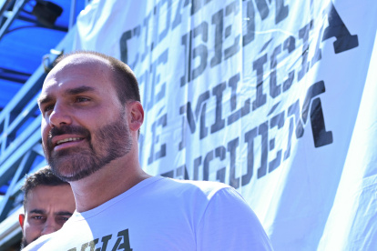 El diputado brasileño Eduardo Bolsonaro, hijo del expresidente Jair Bolsonaro