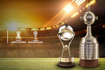 La Libertadores y la Sudamericana con las dos competencias que organiza la Conmebol.