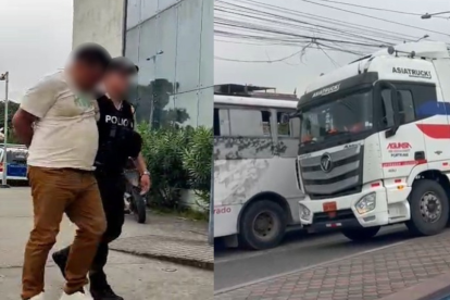 La Policía Nacional rescató un camión, liberó secuestrados y aprehendió a sospechosos.