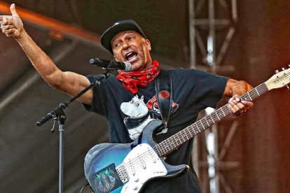 Tom Morello durante el festival de Boston Calling