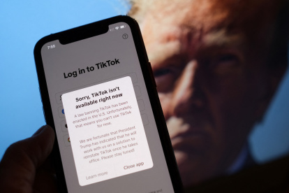 En enero de 2025 temporalmente no hubo TikTok en Estados Unidos.