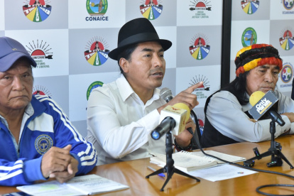 Leonidas Iza, presidente de la Conaie, se pronunció sobre la situación de la FISCH.