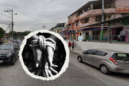 En este sector de la Martha de Roldós se dio el secuestro de la comerciante.