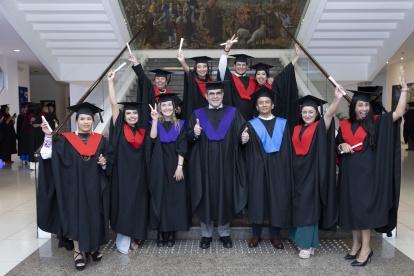 Representantes de la Universidad Andina fortalecen su formación con estancias académicas en España y Brasil.