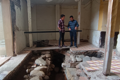 Canal. Los restos estaban debajo del patio central y posterior de la casa.