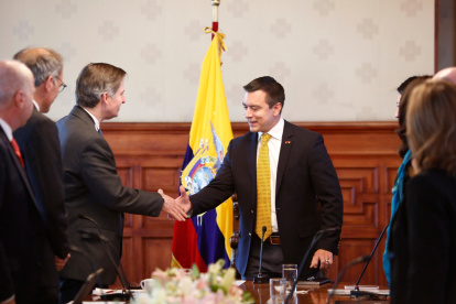 El presidente Daniel Noboa se reunió esta semana con los representantes del BM y de la IFC.