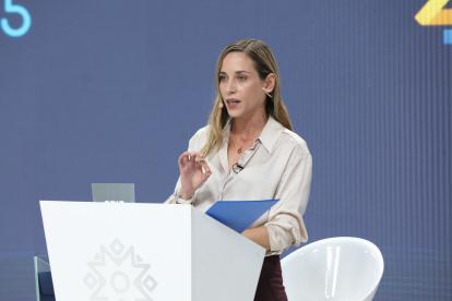 Andrea González Nader fue candidata a asambleísta en 2021, a vicepresidenta en 2023 y a presidenta en 2025.