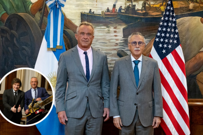Ministro de Salud, Mario Lugones, recibió en la Casa Rosada al Secretario de Salud de los Estados Unidos, Robert Kennedy Jr.