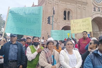 Habitantes de las zonas rurales de Cuenca exigen derogar tres ordenanzas que aseguran van en contra de sus predios.